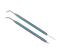 BONKZEBU Outils de Séparateur de Lifting des Cils 2PCS, Bielle de Séparation de Cils en Acier Inoxydable à Double Tête avec Peigne, Outil de Levage de, Peigne à, de (Coloré)