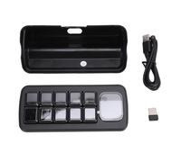 BONKZEBU Panneau de Commande Vocale AI, 10 Boutons Mécaniques LCD avec écran Auxiliaire de 2,01 Pouces, pour Domotique Intelligente et OS X (Noire)