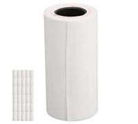 BONKZEBU Papier Thermique D'impression Transparent, étiquette de Revêtement Uniforme 57x30mm pour Terminaux de Point de Vente dans les Restaurants, Télécommunications, 30 Rouleaux Brillants de Pâte