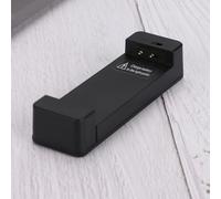 BONKZEBU Petit Chargeur Intelligent Universel certifié CE pour Batterie au Lithium, Matériaux de Haute qualité, Arrêt Automatique à Pleine Charge, ABS Noir, Portable et Léger, 1 X Chargeur