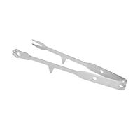 BONKZEBU Pince de Cuisine Robuste en Acier Inoxydable avec Poignée Texturée pour Buffets de Cuisson de Viande 11,6 Pouces