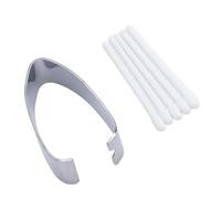 BONKZEBU Pointes de Stylet de Rechange de 1,05 Mm avec Une durabilité Améliorée, Blanc Universel pour Une Prise de Notes Précise, 5 Pointes Dures pour la sensibilité à la Pression, 1 Pince à épiler