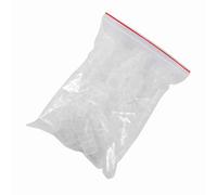 BONKZEBU Pot de Tasse de Capuchon D'Encre de Tatouage, Support étanche Durable pour un Usage Professionnel ou Domestique, Ensemble de 100 Pièces pour Encre Pigmentée de Tatouage, Plastique Blanc,