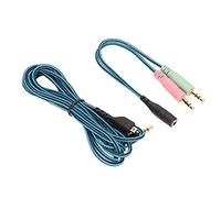 BONKZEBU Pro Câble de Casque de Jeu de qualité Sonore Cristalline Câble de Remplacement pour Casque de Jeu avec Interrupteur Muet élégant avec Fil tressé pour un Son Stéréo 3D sans Perte,