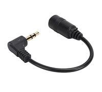 BONKZEBU Rallonge Mâle à Femelle de 3.5mm de Haute qualité pour écouteurs, Couleur Noire élégante (Noir)