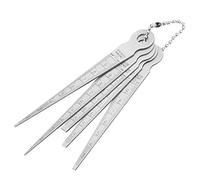 BONKZEBU Règles de Jauge D'épaisseur Conique de Soudage Durables en Acier Inoxydable pour Mesurer la Taille du Trou 1 Jeu de 10 Mm, Lecture Pratique pour les Ateliers Mécaniques