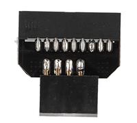 BONKZEBU Répartiteur de Carte Mère USB Efficace, Adaptateur USB 2.0 à 3.0 pour Les Amateurs de PC de Bricolage, Prise Mâle en Plastique Noir pour Carte Mère