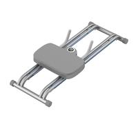 BONKZEBU Roue AB Roller avec Support de Coude et Affichage Numérique pour des Exercices Abdominaux Efficaces avec Genouillère et Tige en Fer Haute Résistance (Gris)