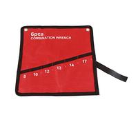 BONKZEBU Rouleau à clé Multi-Pocket Canvas avec Sangles à Cravate pour les Pinces à clé à Rayes Crapests Roll Portable Portable Lightweight Red 6 8 10 14 25 POCHETS FACTIONNEL (6 personnes)