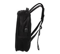 BONKZEBU Sac à Dos étanche à énergie Solaire 14W avec Port de Chargement USB pour les Amateurs de Plein Air - Noir