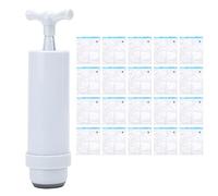 BONKZEBU Sacs de Scellage Sous Vide pour Séchoir à Filament pour Imprimante 3D PLA + Extracteur de Pompe à Air, Sacs Durables Résistants à l'humidité pour la Conservation, 20 Pièces + 1 Pièce