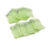 BONKZEBU Sacs en Maille Transparente à Cordon de Serrage, Jolis Sacs-Cadeaux Transparents à Motif D'étoiles pour les Mariages et les événements, Parfaits pour les Petits Cadeaux, 4,5 X 3,3 Pouces,