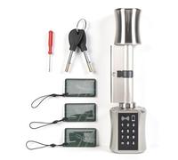 BONKZEBU Serrure de Porte D'entrée sans clé, Clavier à écran Tactile, Serrure de Porte à Pêne Dormant avec Contrôle par Application et Interface D'alimentation de Secours, pour la sécurité