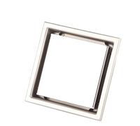 BONKZEBU Siphon de Sol carré Anti-odeur en Acier Inoxydable avec Couvercle Supérieur Amovible, Idéal pour la Cuisine, la Salle de Bain, le Garage, le Sous-sol, Taux D'évacuation Rapide de L'eau,