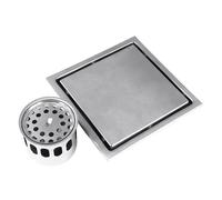 BONKZEBU Siphon de Sol en Acier Inoxydable Résistant aux Odeurs pour un Drainage Efficace de L'eau à la Maison, Siphon de Douche à Brossée pour Cuisines et Salles de Bains