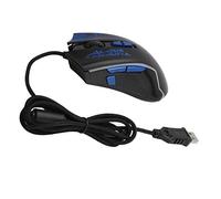 BONKZEBU Souris Filaire Ergonomique RVB avec 7 Effets D'éclairage pour Accessoires D'ordinateur de Bureau de Jeu Bouton Latéral UV 1 Souris pour Professionnel/Adolescent (m762 matériel Macro Bleu)
