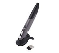 BONKZEBU Souris Optique sans Fil 2,4 GHz Réglable 500/1000 DPI pour Ordinateurs Portables, Conception Conviviale, économie D'énergie, Adaptée à L'écriture Manuscrite, 2 Adaptateurs Inclus (Gris)