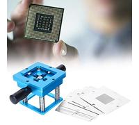 BONKZEBU Station de Reballage en Alliage D'aluminium Durable, Table de Retouche Universelle pour Téléphone Portable, Usine de Puces, Accessoire Industriel en étain Bleu