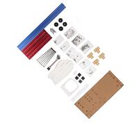 BONKZEBU Support de Boîtier pour Ordinateur, Installation Intérieure Spacieuse, Bonne Dissipation de la Chaleur, Cadre Nu en Alliage D'aluminium pour Les Amateurs de PC (Bleu Rouge)