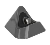 BONKZEBU Support de Charge Chargeur Triangulaire Durable de Type C pour Hôte de Commutation, Chargeur Inférieur en Métal pour Un Placement Stable, Jaune, Matériau ABS, pour Le Chargement et la (Gris)