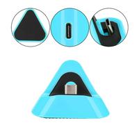 BONKZEBU Support de Charge Chargeur Triangulaire Durable de Type C pour Hôte de Commutation, Chargeur Inférieur en Métal pour Un Placement Stable, Jaune, Matériau ABS, pour Le Chargement et la (Bleu