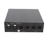 BONKZEBU SwitchBox de Signal de Source Sonore, Commutateur de Signal XLR 1 Entrée 2 Sorties avec Commutateur Muet pour Transmission sans Perte, Répartiteur en Alliage D'aluminium pour