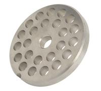 BONKZEBU Taille 12 Plaque à Disque de Plaque de Remplacement en Acier Inoxydable, Assiette à Lame Ronde de Broyeur de Viande 8 Mm pour Accessoires de de Broyeur de Viande, Pièces de