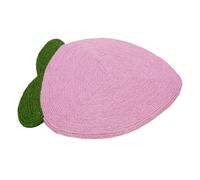 BONKZEBU Tapis à Gratter pour Chat avec Un Design Pêche Adorable pour Une Protection des Meubles Peu Encombrante, Griffoir Mural en Sisal pour Chats