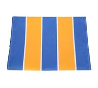 BONKZEBU Tapis de Course en équipe, Tissu Oxford Imperméabilisant, Résistant à l'humidité, Coordination Sensorielle, activité D'équilibre, avec Rayures Bleues et Jaunes, pour Enfa (6 mètres de