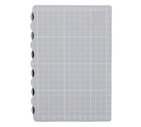 BONKZEBU Tapis de Découpe en PVC pour Travaux Manuels, Auto-réparation, pour Couture, Matelassage, Sculpture, Travail du Cuir, Gris, Tapis A4 A5 Efficace pour Artistes, Artisans, Ouvriers du