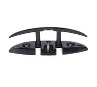 BONKZEBU Taquets Pliants pour Bateau, Corde de qualité Marine, Corde Marine en Acier Inoxydable 316, Revêtement Noir Robuste, avec Finition Miroir Hautement Polie, pour Yachts,