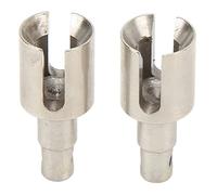 BONKZEBU Tasse D'entraînement Différentiel RC en Acier pour Une Conduite Stable pour Voiture Losi Baja Rey 1/10 RC, 2 Pièces (Argent)