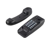 BONKZEBU Téléphone D'hôtel Simple sans Identification de L'appelant Fonction de Sourdine pour Appel Téléphonique à Domicile Montage Mural/Bureau Exquis Compact Recomposition du Dernier Numéro pour