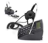 BONKZEBU Téléphone Filaire de Centre D'appels de Haute qualité avec Microphone Omnidirectionnel pour Une Communication Claire au Bureau et à la Maison