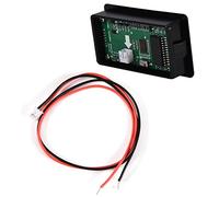 BONKZEBU Testeur de Tension de capacité de Batterie rétroéclairé Vert LCD pour la Surveillance de la Batterie, Voltmètre D'installation à Boucle pour un Usage Domestique