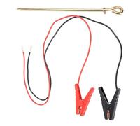 BONKZEBU Tige de Mise à la Terre de Clôture électrique, Fil de Chargeur Solaire Durable pour la Protection des Animaux de Ferme avec Pince pour Antenne sans Fil