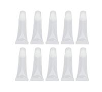 BONKZEBU Tube de Brillant à Lèvres Vide Professionnel de 15ML, pour Cosmétiques de Bricolage, Ensemble de 10 Pièces, Récipient de Baume à Lèvres Portable en PVC, Matériau