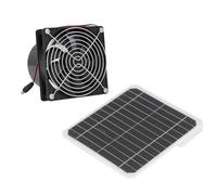 BONKZEBU Ventilateur D'extraction à énergie Solaire, Ventilateur de 6,5 Pouces avec Panneau Solaire Monocristallin 50 W 12 V, pour Utilisation en Extérieur avec Boîte de Stockage de