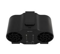 BONKZEBU Ventilateur Multifonctionnel à Clamp/Holder de Taille, Ventilateur Suspendu Avant et Arrière pour le Cou, pour L'extérieur et l'été, ABS, Métal (20000mah)
