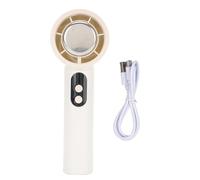 BONKZEBU Ventilateur Turbo Portable avec Refroidissement par Glace, Ventilateur Personnel Rechargeable, Compresse de Glace Portable avec Coussin de Refroidissement, Mini Refroidisseur (Beige)