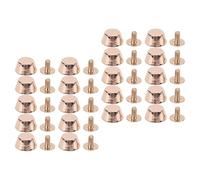 BONKZEBU Vis de Rivet Set en Alliage Rivets de 12 Mm avec Vis de 6 Mm pour Chaussures de Sac D'artisanat en Cuir Decoration de Vêtements et Réparation 20 Ensembles Attaches