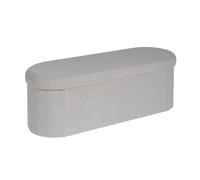 Bonlife Banc de Rangement, Bout de Lit, Grand Coffre de Rangement, Charge jusqu'à 150 kg, Gris, 110 * 38 * 38 cm