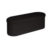 Bonlife Banc de Rangement, Bout de Lit, Grand Coffre de Rangement, Charge jusqu'à 150 kg, Noir, 110 * 38 * 38 cm