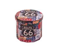 Bonlife Petit Meuble de Rangement Tabouret de Rangement Rond Repose Pieds Capacité 40 L Coffre a Jouet Enfant 38x38x33.5cm