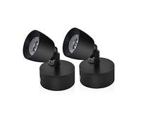 Bonlux 12V LED Spot Lampe de Lecture, 3W Auto LED Lumière Intérieure pour Camping-Car, Camper Van, Bateau, Caravane, Blanc Chaud 3000K, 2 Pièces
