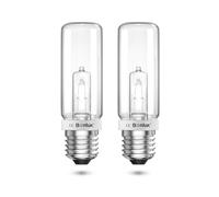 Bonlux 200W E27 Ampoule Tubulaire Dimmable E27 JDD Ampoule Modèle pour Studio Flash Ampoule à Vis Edison Blanc Chaud 2800K, 2820lm, AC220-240V, 2 Pack