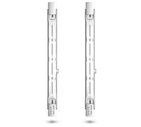 Bonlux 200W R7s 118mm Ampoule Halogène Linéaire, J118 Dimmable 3900lm Blanc Chaud 2800K Ampoule Halogène Crayon pour l’éclairage de maison, travail, sécurité, lampadaire, etc (2pcs)