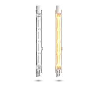 Bonlux 300W 118mm R7S Ampoule Halogène Dimmable R7S Linéaire Blanc Chaud 2800K 5900lm Projecteur Crayon AC 220-240V pour L’éclairage de Maison, Travail, Sécurité, Lampadaire, etc (2pcs)
