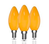 Bonlux Ampoule E14 LED Blanc Chaud 2000K 6W 241lm C35, Lot de 3 | LED E14 Ampoule Sans Lumière Bleue, Non Dimmable Ampoule Petit Culot à Vis pour Chambre, Veilleuse Bébé