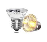 Bonlux Ampoule E27 UVA UVB Tortue 50W, Ampoule Chauffante Terrarium, Lampe UV Tortue Terrestre, Ampoules Reptile Pour Aquarium Tortue d'eau, Ampoules Chauffante Poussin, Lamp Basking Spot, Lot de 2